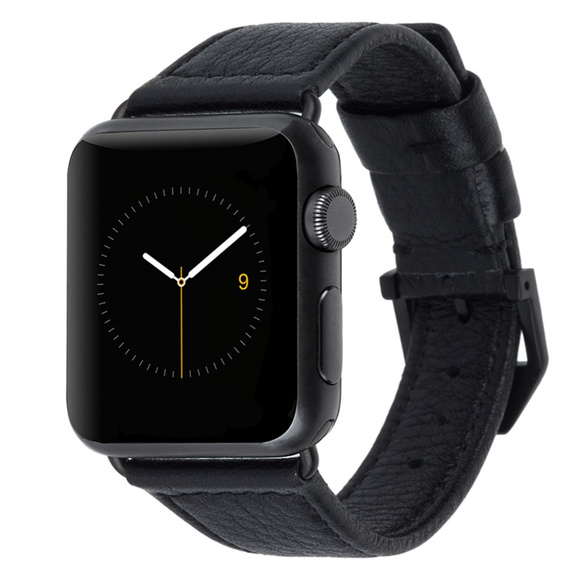 black leather apple watch band 38mm